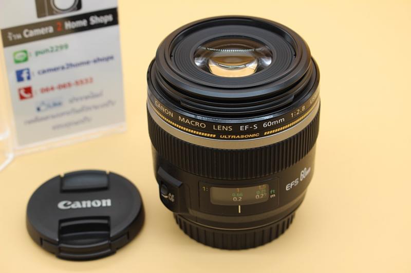 ขาย Lens Canon EF S 60mm F/2.8 MACRO สภาพสวย ไร้าฝ้า รา ตัวนังสือคมชัด อดีตประกันศูนย์